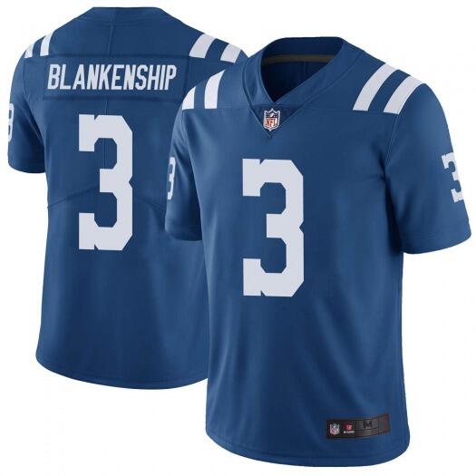 Men's Indianapolis Colts #3 Rodrigo Blankenship Blue Vapor Untouchable Limited Stitched Jersey
